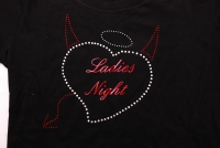 T-Shirt mit Strassmotiv Ladie´s Night