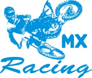 MX SX Aufkleber Blau