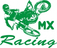 MX SX Aufkleber Grn