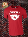 MX Racing T-Shirt Rot Wei