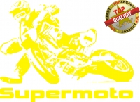 Aufkleber Supermoto Gelb