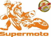 Aufkleber Supermoto Orange