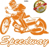 Aufkleber Speedway Orange