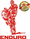 Enduro Aufkleber Rot