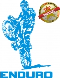 Enduro Aufkleber Blau