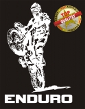 Enduro Aufkleber Wei