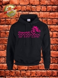 Downhill Hoodie Schwarz Magenta