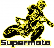 Aufkleber Supermoto Gelb neu