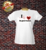 I Love Supermoto Damen T-Shirt Wei