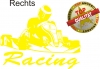 Aufkleber Kart Racing Gelb